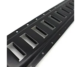 Raíles universales y accesorios Raíl de anclaje universal horizontal / E-track - 0,6m - Acero - Negro