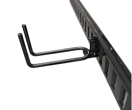 Todo - Hardware negro Soporte para herramientas para E-Track - Doble brazo - Extra profundo Todo - Hardware negro Soporte para herramientas para E-Track - Doble brazo - Extra profundo