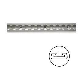Raíles aéreos y accesorios Riel de amarre L-track - 0,6m - Aluminio Raíles aéreos y accesorios Riel de amarre L-track - 0,6m - Aluminio