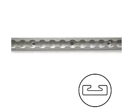 Todo - Raíles, Barras, Vigas Riel de amarre L-track con borde recto - 0,6m - Aluminio Todo - Raíles, Barras, Vigas Riel de amarre L-track con borde recto - 0,6m - Aluminio