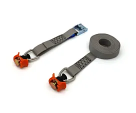 Raíles aéreos y accesorios L-track Cinta de amarre 2 - 300kg - 3,5m - 25mm - Hebilla - Gris Raíles aéreos y accesorios L-track Cinta de amarre 2 - 300kg - 3,5m - 25mm - Hebilla - Gris