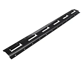 Raíles universales y accesorios Raíl de anclaje universal vertical / E-track - 0,6m - Acero - Negro