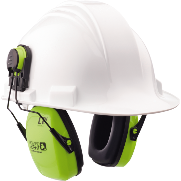 Orejeras para casco - SNR 28 L1H - Alta - Verde fluorescente | METALTIS