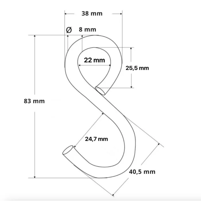 Gancho Doble De Alta Calidad Fabricado En Acero Inoxidable V2A Para Montaje En Pared, Adecuado Para