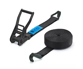 Todo - Cintas negras Cinta de amarre - 5T - 10m - 50mm - de 2 partes - ganchos cerrados - Negro - Black beauty Todo - Cintas negras Cinta de amarre - 5T - 10m - 50mm - de 2 partes - ganchos cerrados - Negro - Black beauty