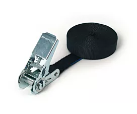 Hasta 1,5t - Sin fin Cinta de amarre - 800kg - 5m - 25mm - de 1 parte - Tensor - Negro - 5uds Hasta 1,5t - Sin fin Cinta de amarre - 800kg - 5m - 25mm - de 1 parte - Tensor - Negro - 5uds