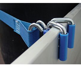 Contenedor - Redes de protección 200kg - 3,6m - 45mm - Pinzas de esquina - Azul