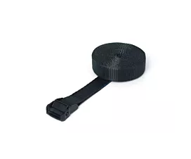 Todo - Cintas negras Cinta de amarre - 650kg - 35mm - de 1 parte - hebilla - Negro + etiqueta propia