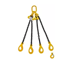 Todo - Cadenas de elevación Cadena/Eslinga de elevación - 4,2t - 8mm - 4 ramales - Ganchos acortadores - G8 - Ganchos a elegir Todo - Cadenas de elevación Cadena/Eslinga de elevación - 4,2t - 8mm - 4 ramales - Ganchos acortadores - G8 - Ganchos a elegir
