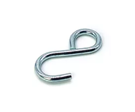 Ganchos S Gancho S cerrado - 300kg - 18mm - Acero galvanizado