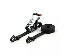 Todas Cinta de amarre - 2,5T - 35mm - de 2 partes - tensor desmontable - Negro + etiqueta propia