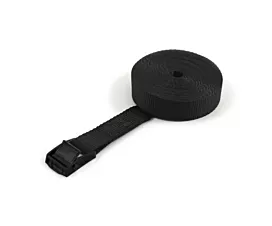 Todas Cinta de amarre - 250kg - 1m - 25mm - De 1 pieza - Hebilla negra - Negro