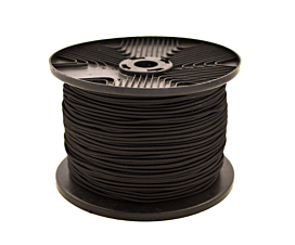 Contenedor - Redes malla fina Rollo de cable elástico (8mm) - 100m - negro - Premium