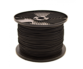 Remolque - Redes de protección Rollo de cable elástico (3mm) - 100m - negro