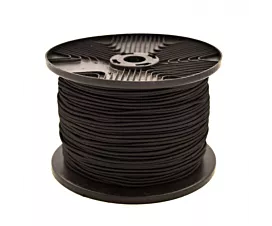 Remolque - Redes malla fina Rollo de cable elástico - (3mm) - 100m - Negro Remolque - Redes malla fina Rollo de cable elástico - (3mm) - 100m - Negro