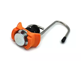 Anillas/Piezas de extremo Accesorio de perno único con gancho giratorio - para L-Track Anillas/Piezas de extremo Accesorio de perno único con gancho giratorio - para L-Track