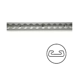 Raíles aéreos y accesorios Riel de amarre L-track - 0,6m - Aluminio Raíles aéreos y accesorios Riel de amarre L-track - 0,6m - Aluminio