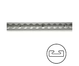 Todo - Raíles, Barras, Vigas Riel de amarre L-track con borde recto - 0,6m - Aluminio Todo - Raíles, Barras, Vigas Riel de amarre L-track con borde recto - 0,6m - Aluminio
