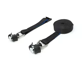 Todas Cinta de amarre - 250kg - 3,5m - 25mm - De 2 partes - Para rieles L-track - Negro Todas Cinta de amarre - 250kg - 3,5m - 25mm - De 2 partes - Para rieles L-track - Negro