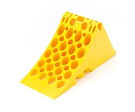Bloqueos de rueda Calzo de rueda con mango - Plástico - Amarillo