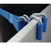 Remolque - Redes de protección 200kg - 3,6m - 45mm - Pinzas de esquina - Azul