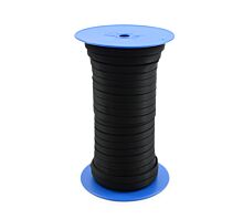 Todo - Rollos de cinta negra Cinta de poliéster 10 mm - 450 kg - negro