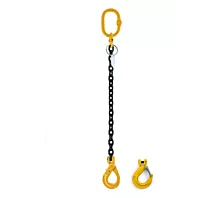 Eslingas de cadena de 1 ramal Cadena/Eslinga de elevación - 6mm - 1 ramal - Sin gancho acortador - G8 - Gancho a elegir