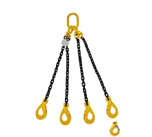 Todo - Cadenas de elevación Cadena/Eslinga de elevación - 11,1t - 13mm - 4 ramales - Sin ganchos acortadores - G8 - Ganchos a elegir