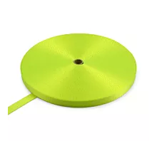 Poliéster 20mm Cinta poliéster 20mm - 1000kg - 100m - Rollo - Amarillo fluorescente