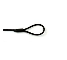 Eslingas negras de acero, 5mm Eslingas cables de acero - negro - 5mm - 1 gaza sin guardacabo - 160kg