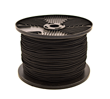 Remolque - Redes malla fina Rollo de cable elástico (8mm) - 100m - negro - Premium