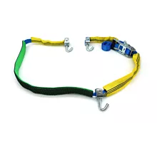 Transporte coches, de 2/3 partes 35mm - 2,5T - 3m+0,3m - Ganchos giratorios + Funda antideslizante