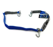 Transporte coches, de 2/3 partes 50mm - 5T - 2,7m+0,3m - Ganchos giratorios + Funda antideslizante